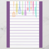 Papier Ustensiles de cuisine rétro (Dos)