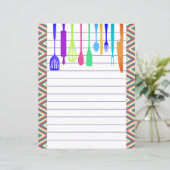 Papier Ustensiles de Cuisine rétro (Debout devant)