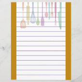 Papier Ustensiles de cuisine rétro (Dos)