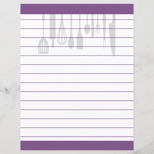 Papier Ustensiles de cuisine rétro (Dos)