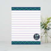 Papier Ustensiles de cuisine rétro Zigzag Chevron (Debout devant)