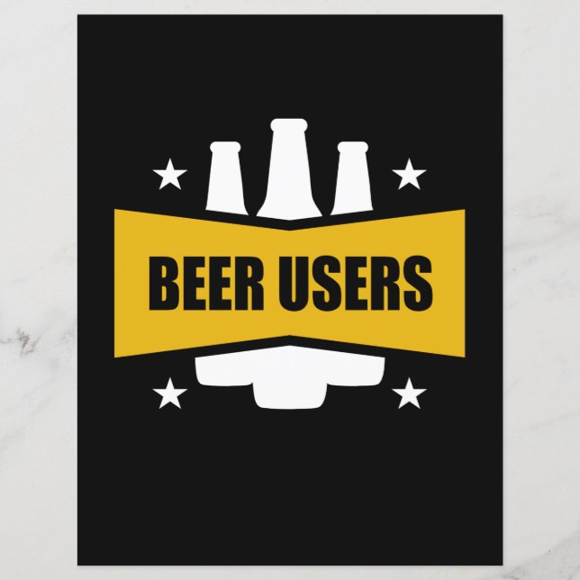 Papier Utilisateurs Fiers De La Bière (Devant)