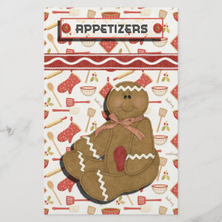 Papier Vacances en pain d'épices Recette Classeur-Divider