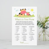 Papier Vache Qu'est-ce qu'il y a dans votre baby shower d (Debout devant)