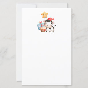 Papier Vache souriante mignonne adorable Anniversaire