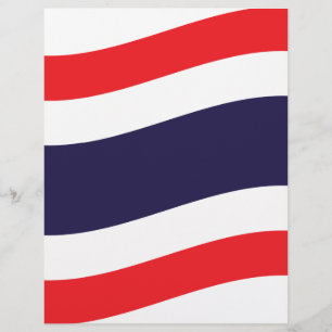 Papier Vague du drapeau thaïlandais