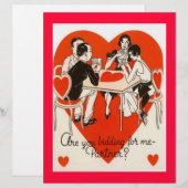 Papier Valentine Bridge Jeu personnalisable (Devant / Derrière)