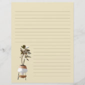 Papier van de soort gebruikt bij de boomstructuur (Voorkant)