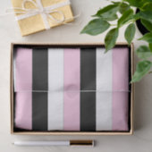 Papier van de soort zwart, roze en witte strepen (Geschenk)