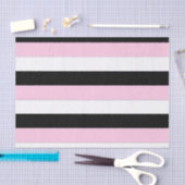 Papier van de soort zwart, roze en witte strepen (Craft)