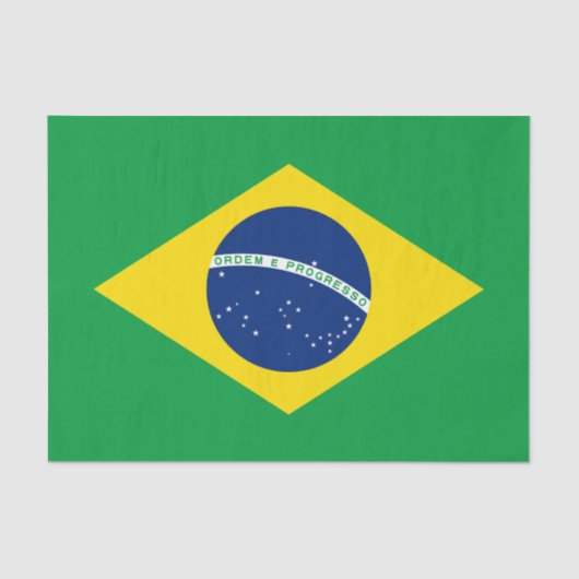 Papier van de vlag van Brazilië (Voorkant)