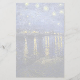 Papier Van Gogh Nuit Étonnante Sur Le Rhône 1888