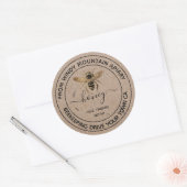 Papier van Honey Kraft Jar Labels | Honingbijen (Envelop)
