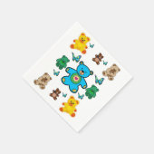 Papier van Napkin teddy Servetten (Hoek)