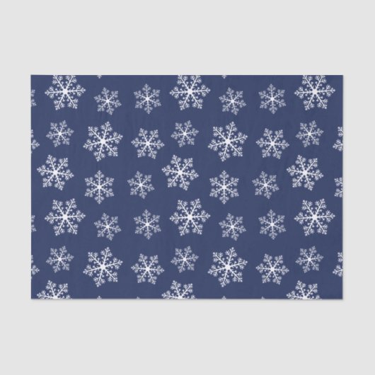 Papier van Navy Snowflake (Voorkant)