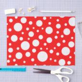 Papier van rode vlekken op weefsel (Craft)