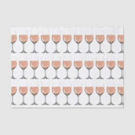 papier van roséwijnglas