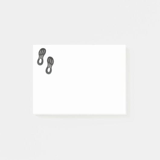 Papier van sportschoenen post-it® notes (Voorkant)