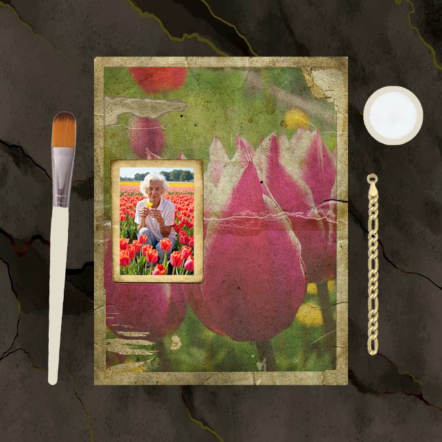 Papier van Tulpenplakboek (Creator heeft geüpload)