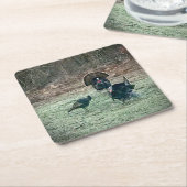 Papier van wilde kalkoenen, onderzetter (Schuin)