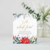 Papier Végétation d'hiver Budget Fête de Noël (Debout devant)