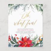 Papier Végétation d'hiver Budget Fête de Noël (Devant)