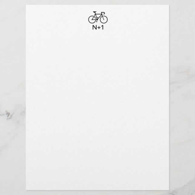 Papier Vélo N+1 (Devant)