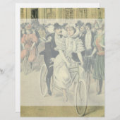 Papier Vélo neuf mariée et mariée Mariage victorienne (Devant / Derrière)