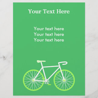 Papier Vélo vert