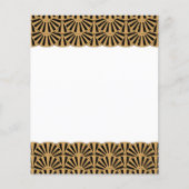 Papier Ventilateur or et noir Art déco Motif (Devant)