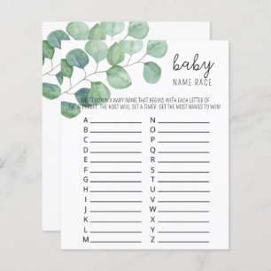 Papier Verdure - Baby name jeu de course