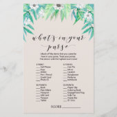 Papier Verdure "Comment Bien Connais-Tu La Mariée" Jeu (Dos)