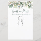 Papier Verdure Devine La Fête des mariées Robe Jeu (Devant)