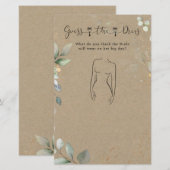 Papier Verdure Devine La Fête des mariées Robe Jeu (Devant / Derrière)