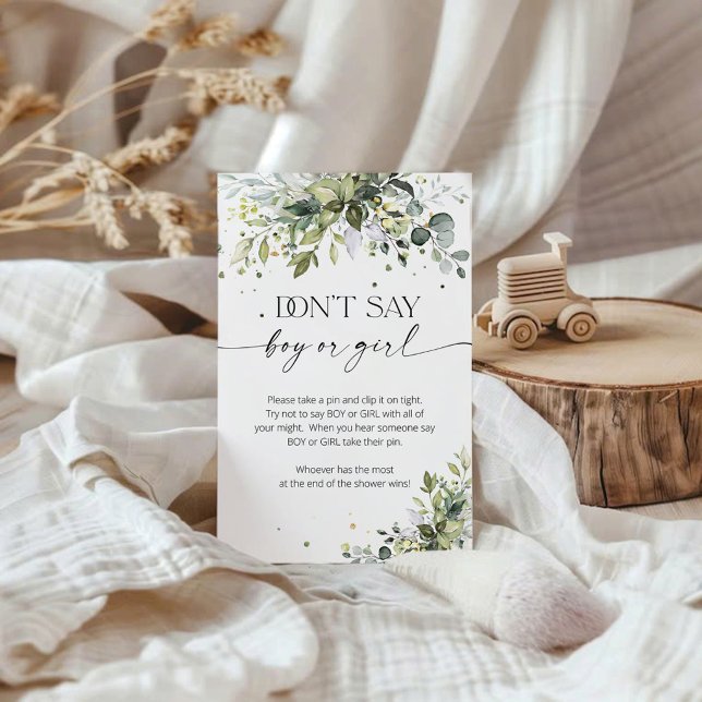 Papier Verdure Ne dites pas jeu de garçon ou de fille (Créateur téléchargé)