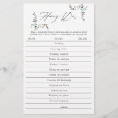 Papier Verdure rustique Fête des mariées d'hiver Honey-Do (Devant)