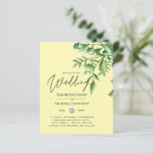 Papier Véritable couleur VERDURE Budget Mariage Invitatio (Debout devant)