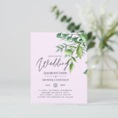 Papier Véritable couleur VERDURE Budget Mariage Invitatio (Debout devant)