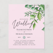 Papier Véritable couleur VERDURE Budget Mariage Invitatio (Devant)