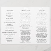 Papier Verona Sunset Bright Orange Moderne Mariage Progra (Dos)