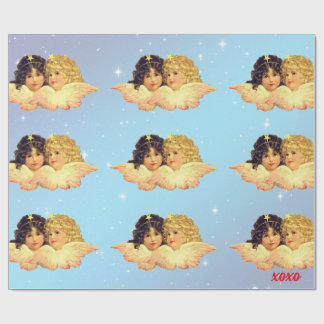 PAPIER VERPAKKEN ENGELSTERREN IN BLAUW