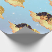 PAPIER VERPAKKEN ENGELSTERREN IN BLAUW (Hoek)