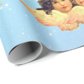 PAPIER VERPAKKEN ENGELSTERREN IN BLAUW (Rol Hoek)