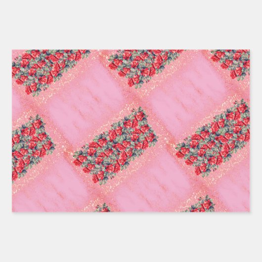 Papier verpakken in een set van drie vellen (Voorkant 3)