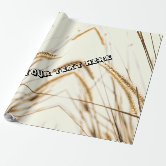 PAPIER VERPAKKEN MET BEWERKBARE TEKST (Uitgerold)