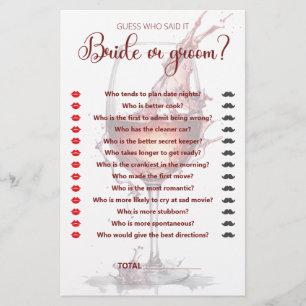 Papier Verre de vin rouge Fête des mariées Jeu