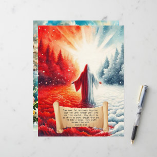 Papier Versets de la Bible d'hiver Carton d'artisanat en