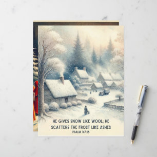 Papier Versets de la Bible d'hiver Carton d'artisanat en