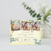 Papier Vert Eucalyptus Lilac Citron gris Mariage (Debout devant)