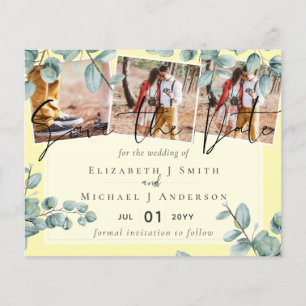 Papier Vert Eucalyptus Lilac Citron gris Mariage